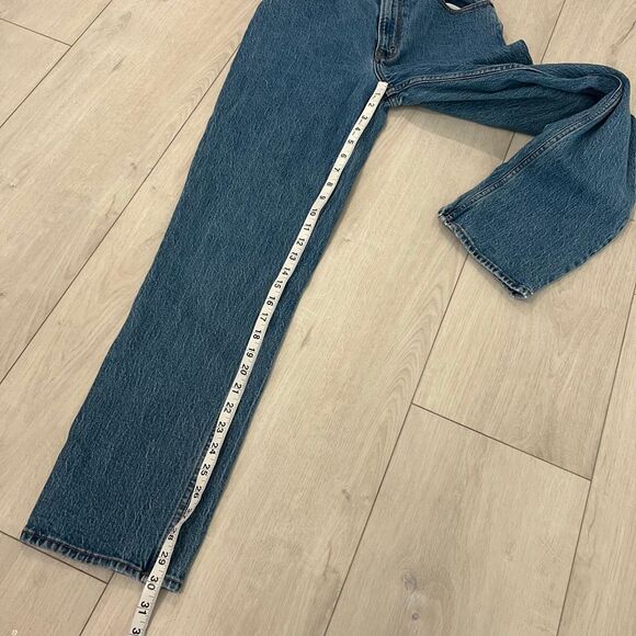 Abercrombie & Fitch the 90s straight ultra high rise  women’s jeans  size 26 - Picture 3 of 9